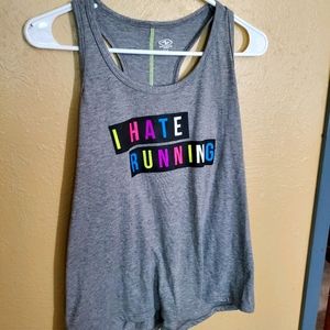 🔳🟢"I hate Running " tank top